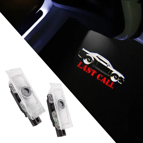 Vista 20 de 2 piezas de luces para puerta de auto con logotipo no desteñido Compatibles con Challenger 2015-presente, lámparas de proyección de luz LED