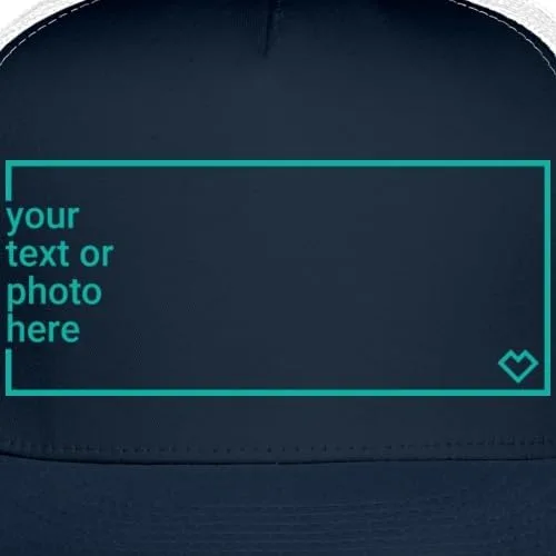 Vista 2 de Spreadshirt Gorra de camionero personalizada Añade tu propio texto o imagen Gorra de camionero personalizada