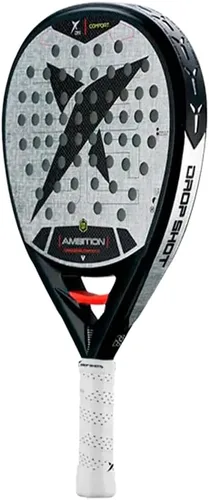 Vista 5 de Drop Shot Conqueror Comfort 1.0 - Raqueta de pádel de carbono 3K con núcleo suave EVA, forma de lágrima, equilibrio medio, reducción avanzada