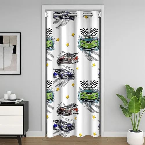 Vista 34 de jejeloiu Cow Skull Door Curtain for Doorway Privacy 34x80 Inch 1 Panel Kids Longhorn Skull Closet Cover for Boys Girls Teens Western Desert Room