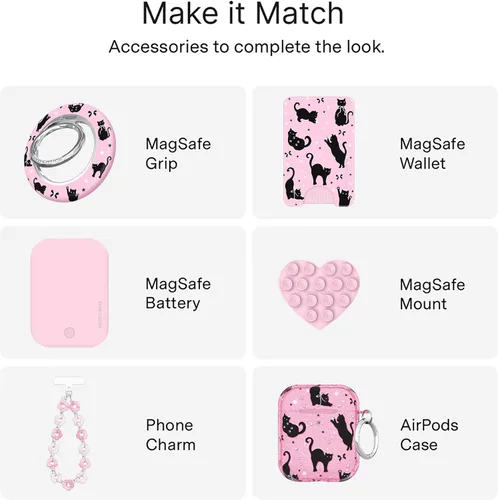 Vista 564 de VELVET CAVIAR Funda para iPhone 15, compatible con MagSafe, probada contra caídas de 10 pies, fundas protectoras de diseño, leopardo color rosa