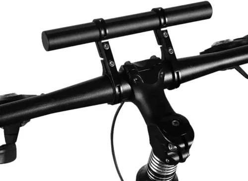 Vista 3 de Extensor de manillar de bicicleta, barra de extensión de bicicleta, abrazadera doble, soporte de aleación de aluminio, accesorios de bicicleta