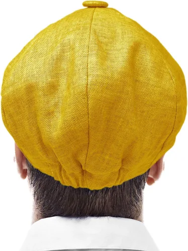 Vista 4 de Gorra de Manzana 100% Lino Snap Front Newsboy Drivers Cabbie Gatsby para hombre