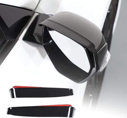 Vista 7 de Daeiclru Espejo retrovisor lateral de automóvil, ajuste de cejas de lluvia compatible con Chevrolet Corvette C8 2020-2023, visera de espejo lateral