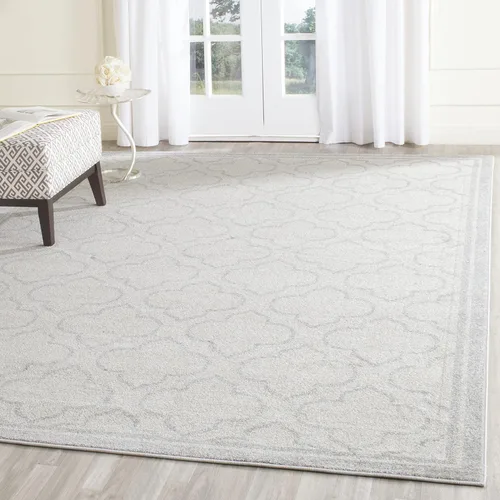 Vista 46 de Safavieh Amherst Collection Tapete AMT412A para interiores/exteriores de color marfil y verde claro, Polipropileno