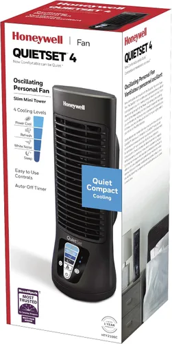 Vista 8 de Honeywell Mini ventilador de torre Quietset de 13 pulgadas
