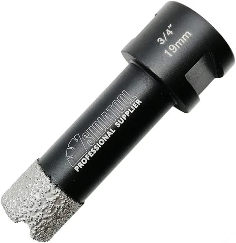 Vista 6 de SHDIATOOL Brocas de núcleo de diamante, 2 unidades de 1/4 de pulgada para porcelana, cerámica, ladrillo, ladrillo al vacío, sierra de agujero