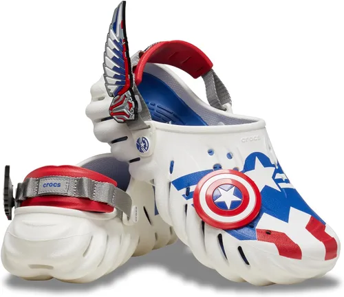 Vista 6 de Crocs Zueco unisex para adultos Marvel Capitán América Echo