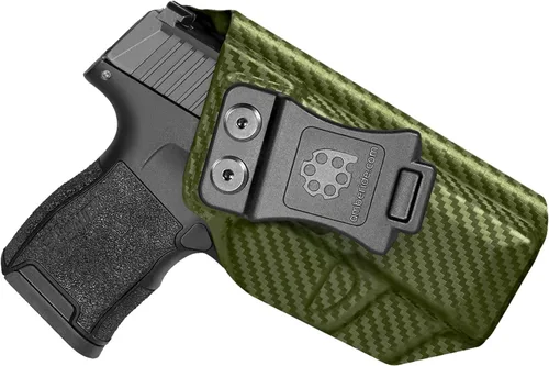 Vista 15 de Amberide IWB Funda Kydex para SIG Sauer P365 / P365 SAS / P365X, transporte oculto, opciones MOS y no MOS disponibles, inclinación ajustable