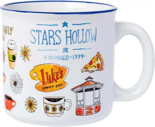 Vista 38 de Silver Buffalo - Taza de cerámica de campamento de A Goofy Movie de Disney, diseño retro con Goofy, Max Goof, Roxanne y Bobby Zimmeruski, 20 onzas
