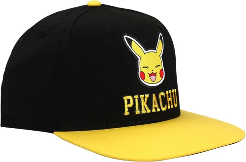 Vista 3 de Bioworld Pokemon Pikachu Youth Gorra Snapback negra, Negro