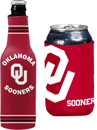 Vista 98 de College Team Color Logo Can & Bottle Holder Insulator Beverage Cooler Set