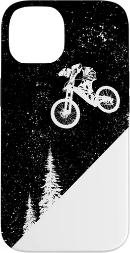 Vista 4 de Funda para bicicleta de montaña para iPhone 16, descenso, BTT, vintage, para ciclismo de montaña