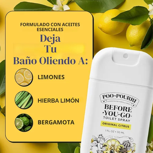 Vista 9 de Poo-Pourri Before-You-Go - Aerosol para inodoro de bolsillo, artículos esenciales de viaje, 1 onza líquida, paquete de 3 variedades de primavera