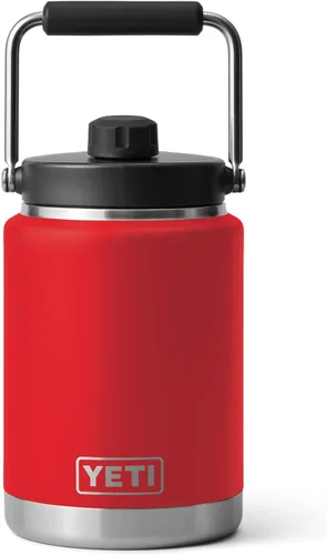 Vista 16 de YETI Rambler Jarra de Medio Galón, Aislada al Vacío, A Prueba de Fugas, Acero Inoxidable con MagCap Rosa (Tropical Pink)