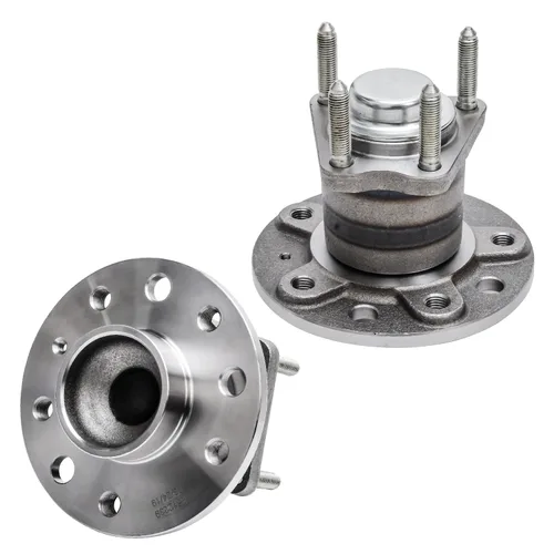 Vista 84 de Detroit Axle - 2.2L Bujes de rodamiento de rueda delanteros de 2 piezas para Honda Accord 90-97, 97 Acura CL, 2 rodamientos de ruedas y conjunto