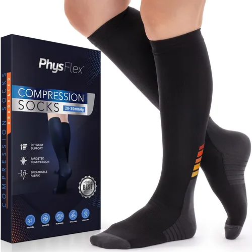 Vista 9 de Compression Socks for Women & Men 20-30 mmHg – Circulation Support for Nurses, Travel, Flight, Running & Everyday Wear