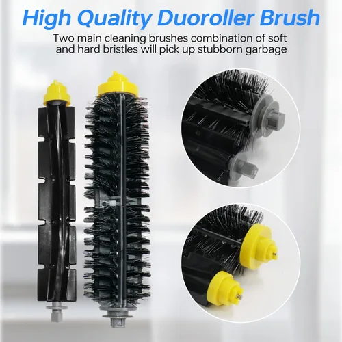 Vista 2 de Kit de accesorios de repuesto para iRobot Roomba 600 Series 694 675 692 690 680 650 660 620 665 695 651 614 y 500 Series 595 585 564, 6 filtros, 6