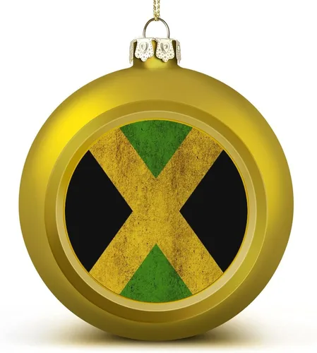 Vista 22 de Adornos de bolas de Navidad con bandera de Corea del Sur para Navidad, bolas de Navidad de estilo dorado para decorar 1 unidad
