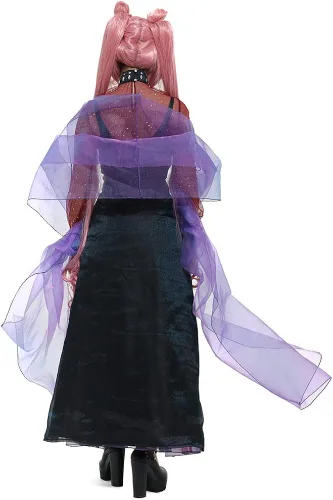 Vista 3 de miccostumes Vestido de disfraz de mujer negro para mujer