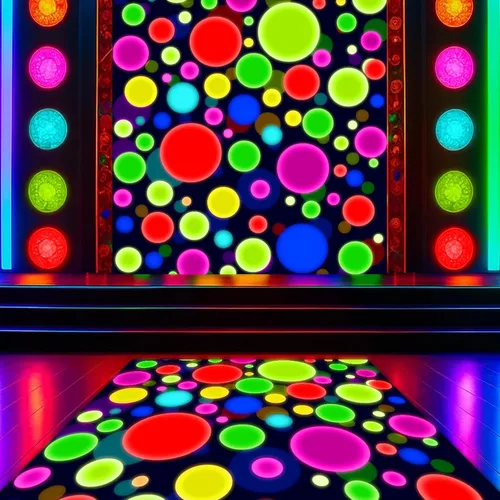 Vista 7 de Haull - 1 camino de neón para suelo de 236 x 39 pulgadas, fiesta brillante