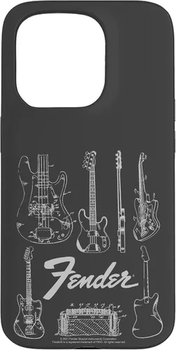 Vista 14 de Fender Carcasa de Guitars Line Art para iPhone 17