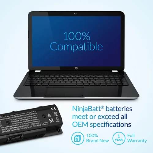 Vista 5 de NinjaBatt Batería para HP P106 710416-001 Envy 710417-001 PI06 HSTNN-LB4N M7-J020DX 17-E020US M6-N012DX HSTNN-UB4N HSTNN-LB40 TPN-L112 M6-M6-N012DX