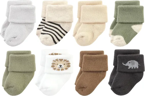 Vista 58 de Hudson Baby - Calcetines de algodón para bebés recién nacidos y Terry para niñas bebés