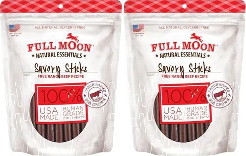 Vista 13 de Full Moon - Golosinas naturales de grado humano para perros, palitos sabrosos de pollo esenciales, 24 onzas Grado humano, sin maíz, sin trigo, sin