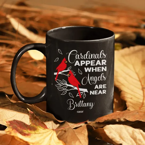 Vista 4 de CUBICER Taza de café de cerámica negra personalizada, tazas religiosas, con nombre personalizado, tazas grandes con refranes para mujeres, hombres