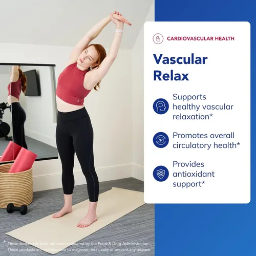Vista 3 de Pure Encapsulations Relajación vascular Combinación hipoalergénica para una relajación vascular saludable y salud circulatoria general 120