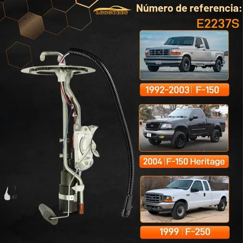 Vista 2 de Conjunto de bomba de combustible eléctrica para Ford F-150 1999-2003 4.2L/4.6L/5.4L, 2004 F-150 Heritage, 1999 F-250 4.6L - Reemplazar E2237S