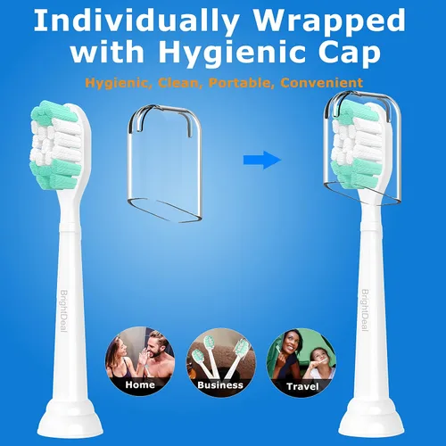 Vista 6 de BrightDeal Cabezales de cepillo de dientes de repuesto para Philips Sonicare ProtectiveClean 4100 5100 6100 DailyClean DiamondClean EasyClean