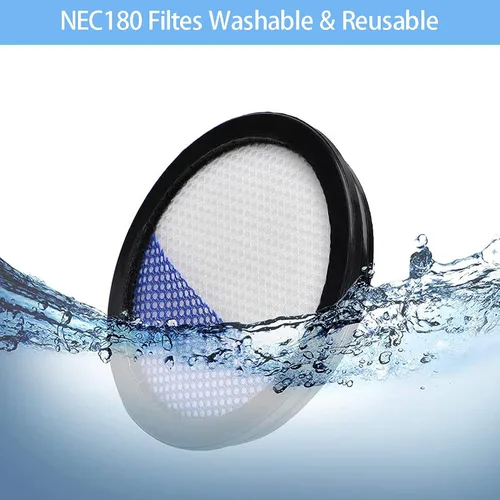 Vista 7 de Filtro Rapidclean Pro solo compatible con aspiradoras Eureka Rapidclean Pro Stick NEC180, NEC280TL, NEC380, NEC480, NEC185, NEC186, NEC190.
