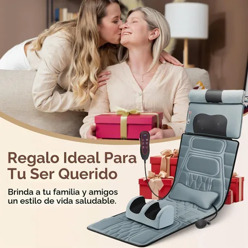 Vista 9 de KOCASO - Alfombrilla de masaje de cuerpo completo de franela multifuncional para silla de masaje Gris