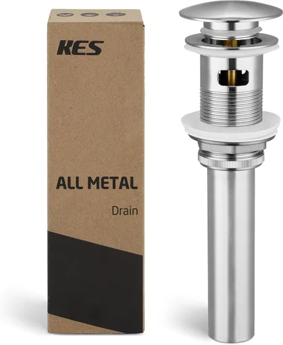 Vista 28 de KES S2008D-BZ - Desagüe para fregadero sin desbordamiento para baño, conjunto de tapón de drenaje emergente para fregadero de recipiente de 1.6 a