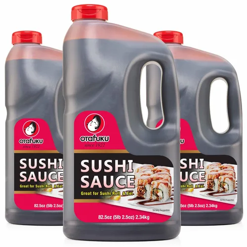Vista 9 de Otafuku Salsa de anguila Sushi Unagi, 82.5 oz 1/2 galón