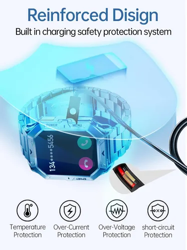 Vista 4 de Cable de carga para relojes inteligentes militares LIGE, cable de carga flexible USB magnético, accesorios para relojes inteligentes militares LIGE