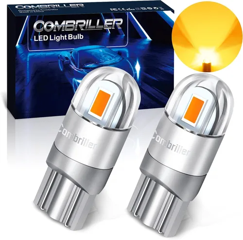 Vista 9 de Combriller 3157 Bombilla LED blanca 6000K, 3056 3156 3057 4157 LED con proyector de repuesto para luces LED de reversa, bombilla de señal de giro