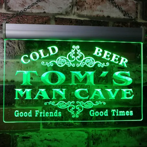 Vista 12 de ADVPRO x0154-tm Tom's Man Cave Beer Ale Bar Letrero de neón personalizado con nombre personalizado