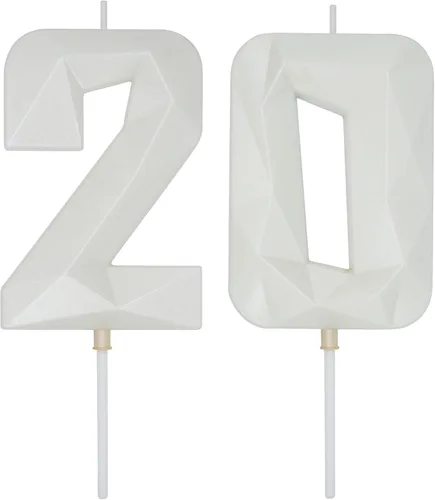 Vista 86 de DERVENTA Vela Grande de Cumpleaños Número 3D Verde Luminoso de 3.7 Pulgadas Celebración de Fiesta Aniversario Decoración Adorno para Pastel 1 Pieza