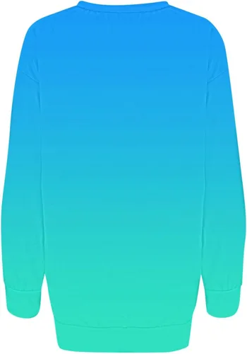 Vista 3 de Sudaderas de otoño para mujer, sudaderas casuales de manga larga con cuello redondo y teñido anudado