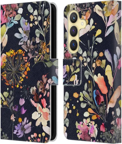 Vista 156 de Head Case Designs Officially Licensed Ninola Beige Wild Grasses Leather Wallet Case Compatible with Samsung Galaxy A07 4G