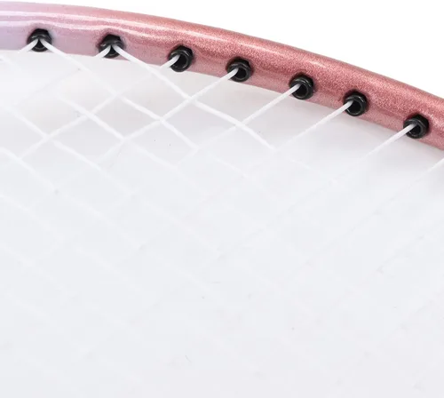 Vista 9 de Badminton Rackets, Professional Separate Iron Alloy Badminton Rackets with String Protector Anti Slip Grip, Lightweight Badminton Rackets Set for