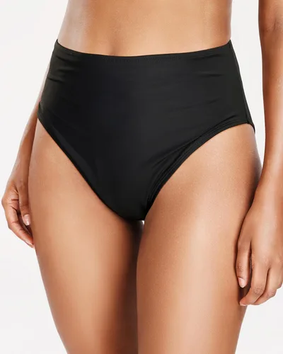 Vista 4 de Tempt Me Parte inferior de bikini de cintura alta para mujer, con control de abdomen, parte inferior de traje de baño