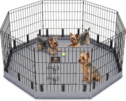 Vista 27 de PJYuCien Bolsa de Almacenamiento para Corralito de Perros, Adecuada para Corralito Plegable de Ejercicio para Mascotas de 61x61 cm, Valla