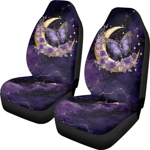 Vista 42 de Talayituse - Funda de asiento de coche con estampado de salpicaduras de pintura de la bandera americana, funda de asiento de cubo para vehículo, 4