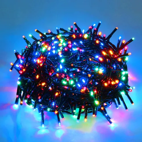 Vista 10 de Ogrmar Luces de Racimo de Navidad de 49 pies 500 LED 8 Modos Luces de Cadena de Navidad con Función de Temporizador y Conectables para Navidad