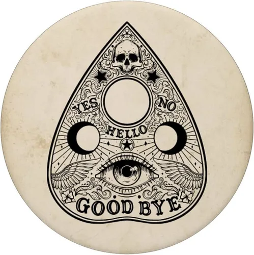 Vista 3 de Planchette Ouija Spirit - Tablero vintage gótico de terror PopSockets intercambiable PopGrip