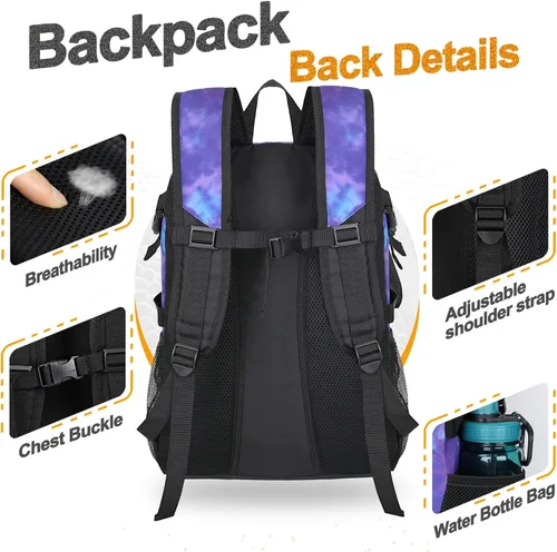 Vista 12 de Goloni Mochila de fútbol,Mochila de baloncesto con compartimento para pelotas y compartimento para zapatos,Mochila para baloncesto,Fútbol
